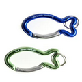 Mini Fish Carabiner K/C w/ Split Ring